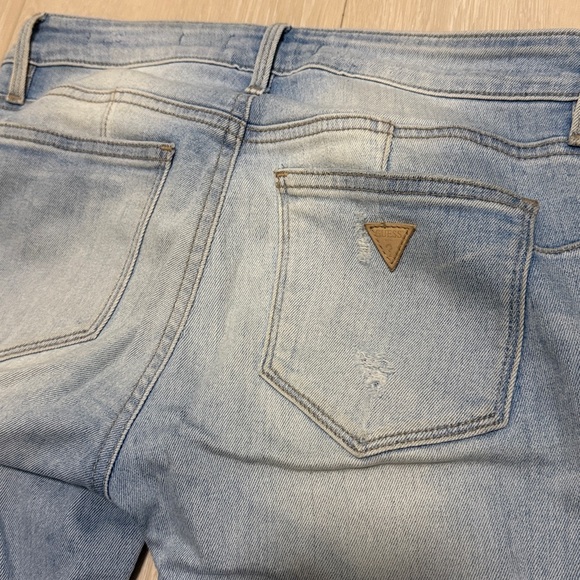 Guess Light Blue Distressed Curve X Skinny Jeans - Picture 10 of 10
